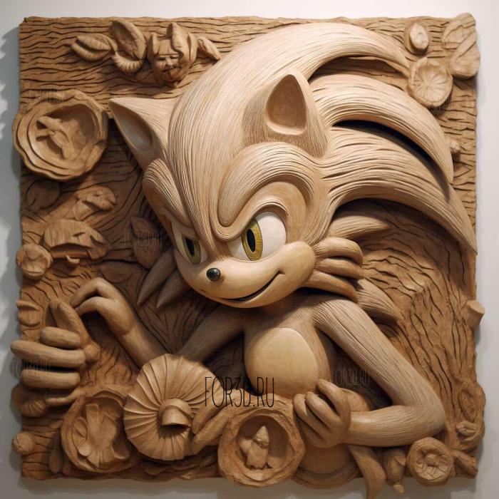 Amy ose from Sonic the Hedgehog 2 stl model for CNC